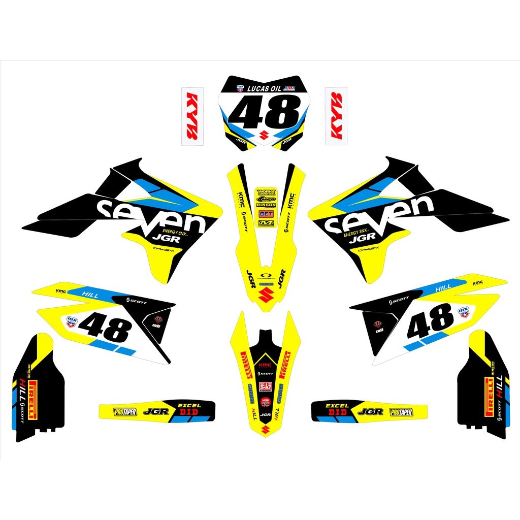 FULL DECALS FOR SUZUKI RMZ450 (2018-2020) | Shopee Philippines