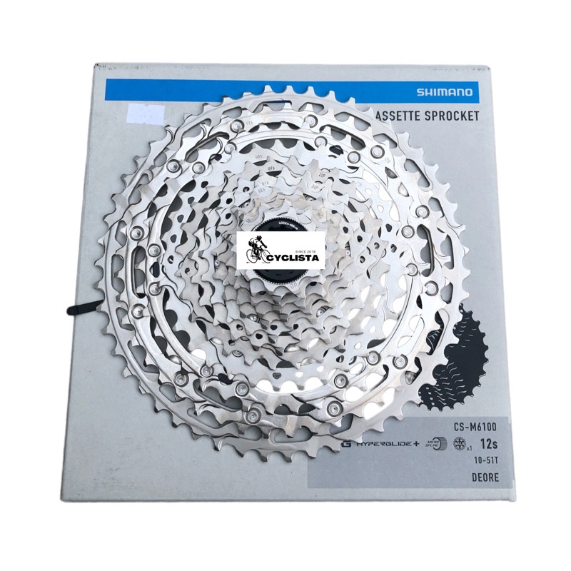 SHIMANO Deore CS M6100 12 12Speed 10 51T Cassette Microspline