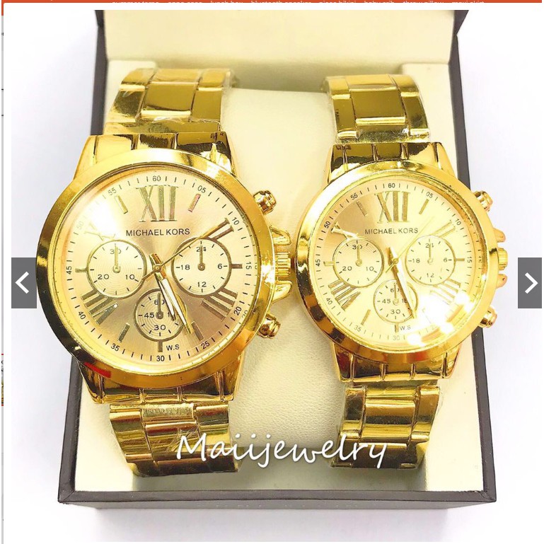 JJ Michael Kors MK Gold Metal For Couple Watches Watch Shopee