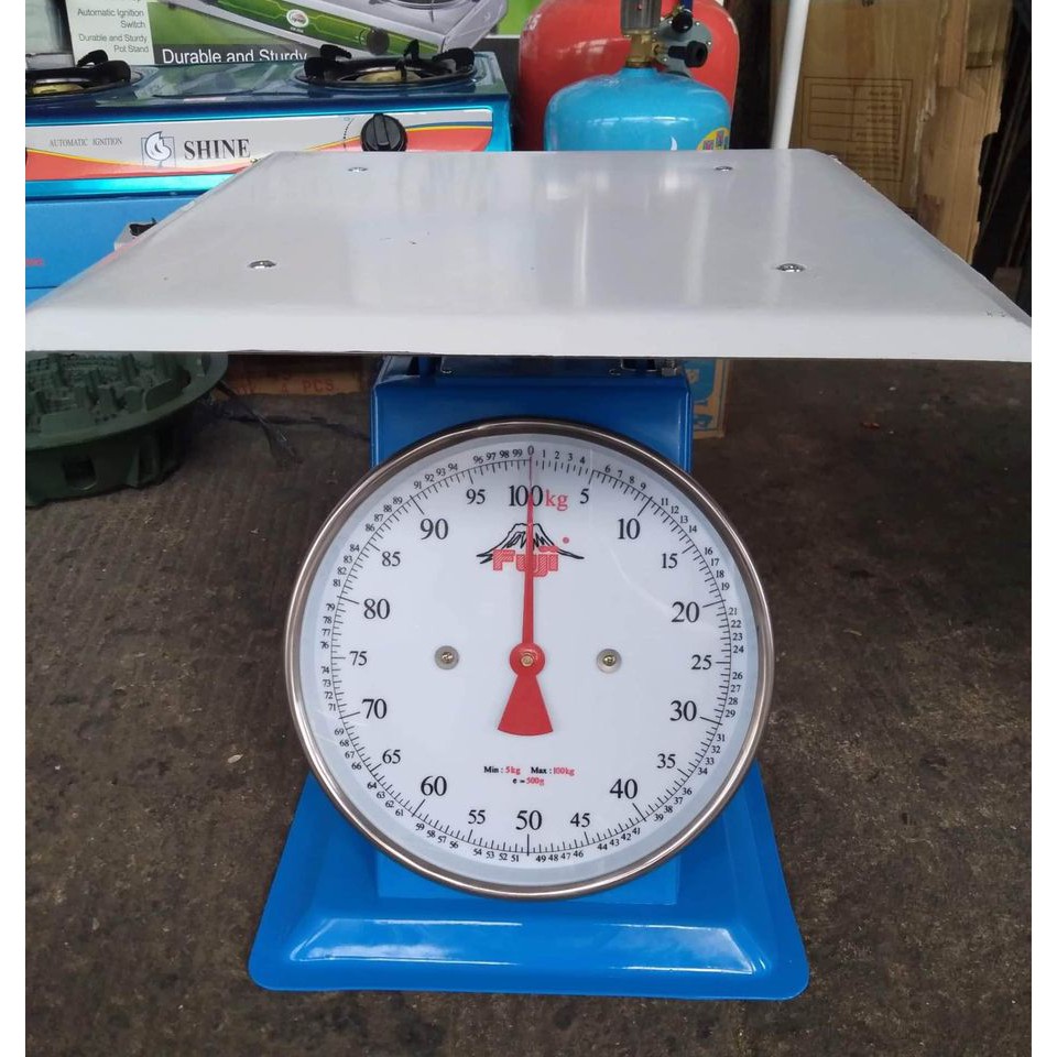 Fuji Weighing Scale Flat Pan Heavyduty 100kg 120kg Or 150kg Blue Shopee Philippines 3698