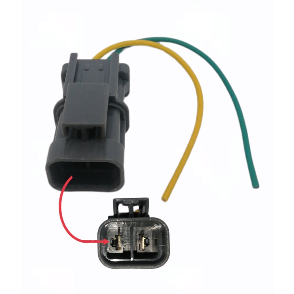 ALTERNATOR SOCKET 2 TERMINAL SQUARE TYPE W/ WIRE Replacement part no ...