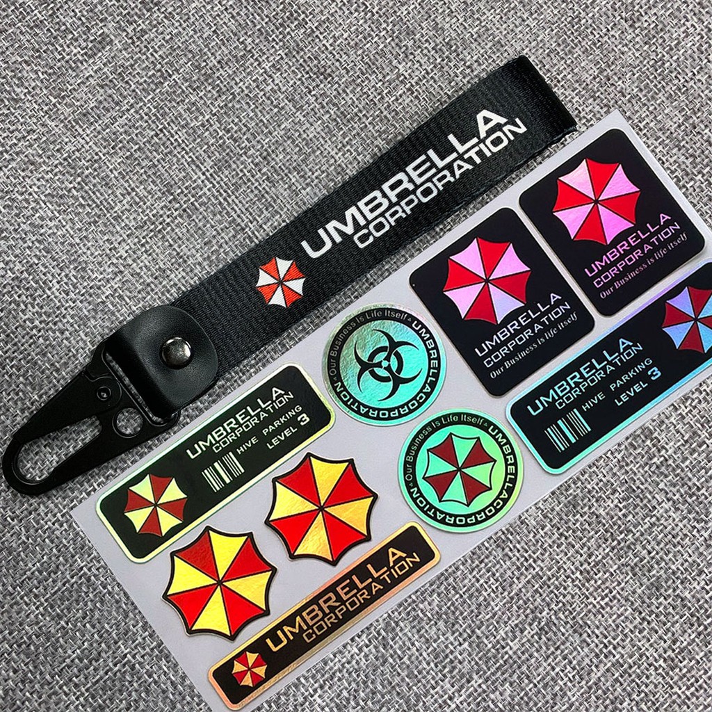 3 Adesivi Umbrella Corporation Hive Parking Decal Sticker Decal 10 cm JDM Auto Bike Car Resident Evil