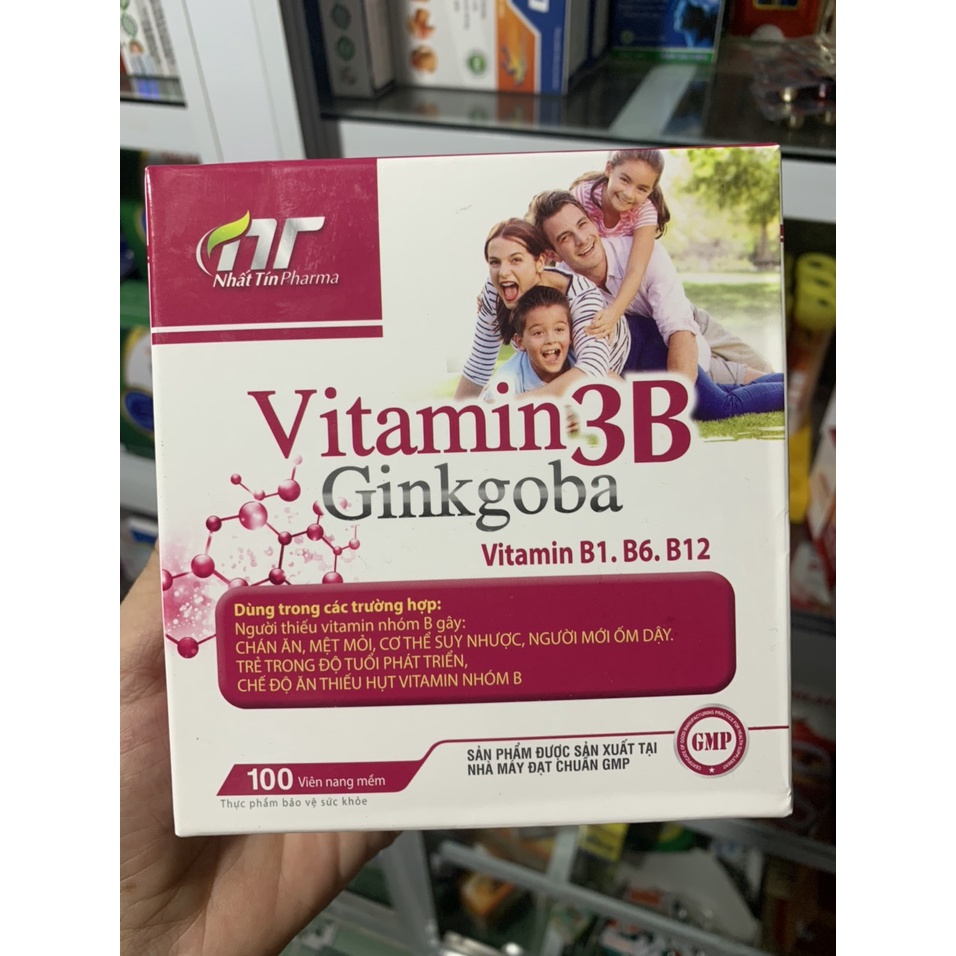 Vitamin 3b ginkgoba Believes Box Of 10 Blisters x 10 Tablets-GPP ...