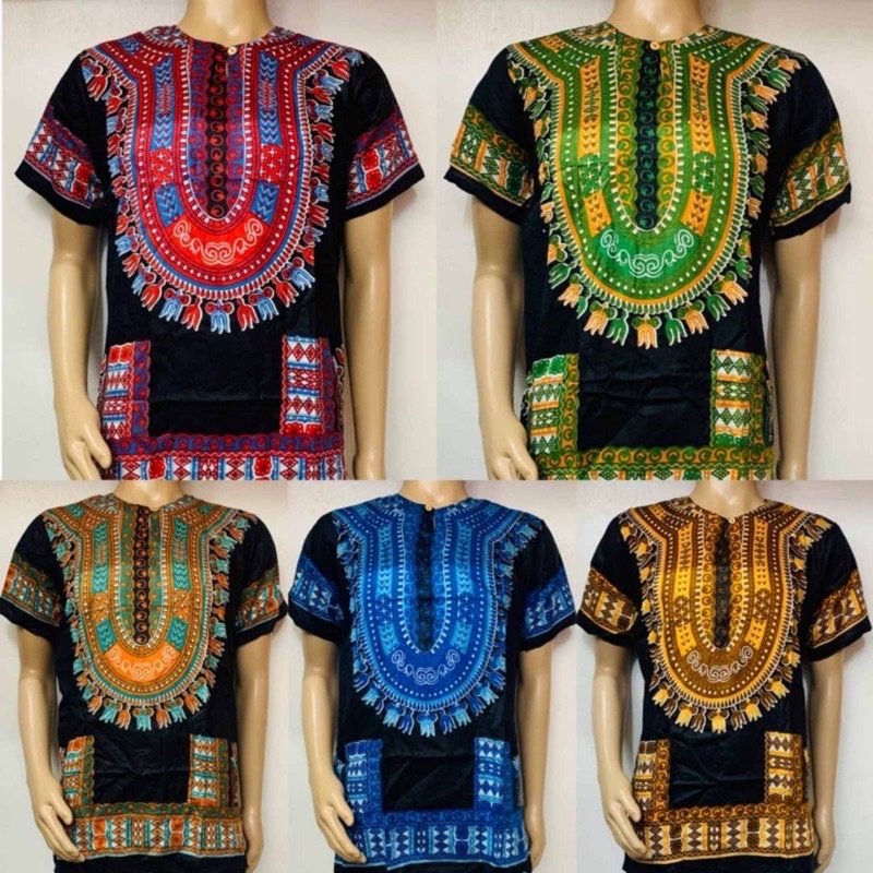 Kano Black Dashiki Shirt | Shopee Philippines