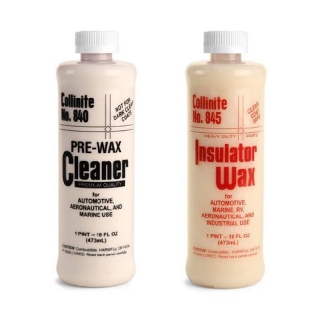 Collinite 840 PreWax Cleaner & 845 Insulator Wax Combo Pack Shopee