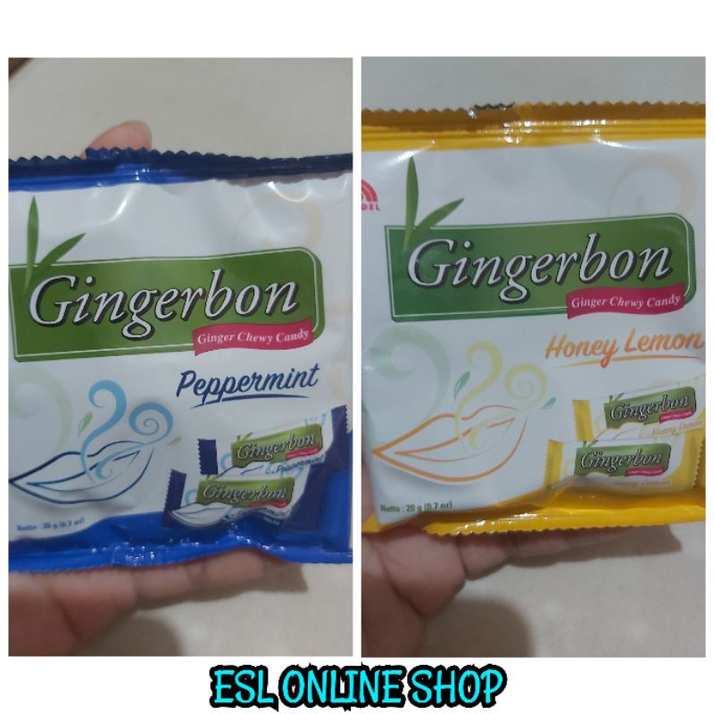 Gingerbon Ginger Chewy Candy Honey Lemon / Peppermint 20g Shopee Philippines
