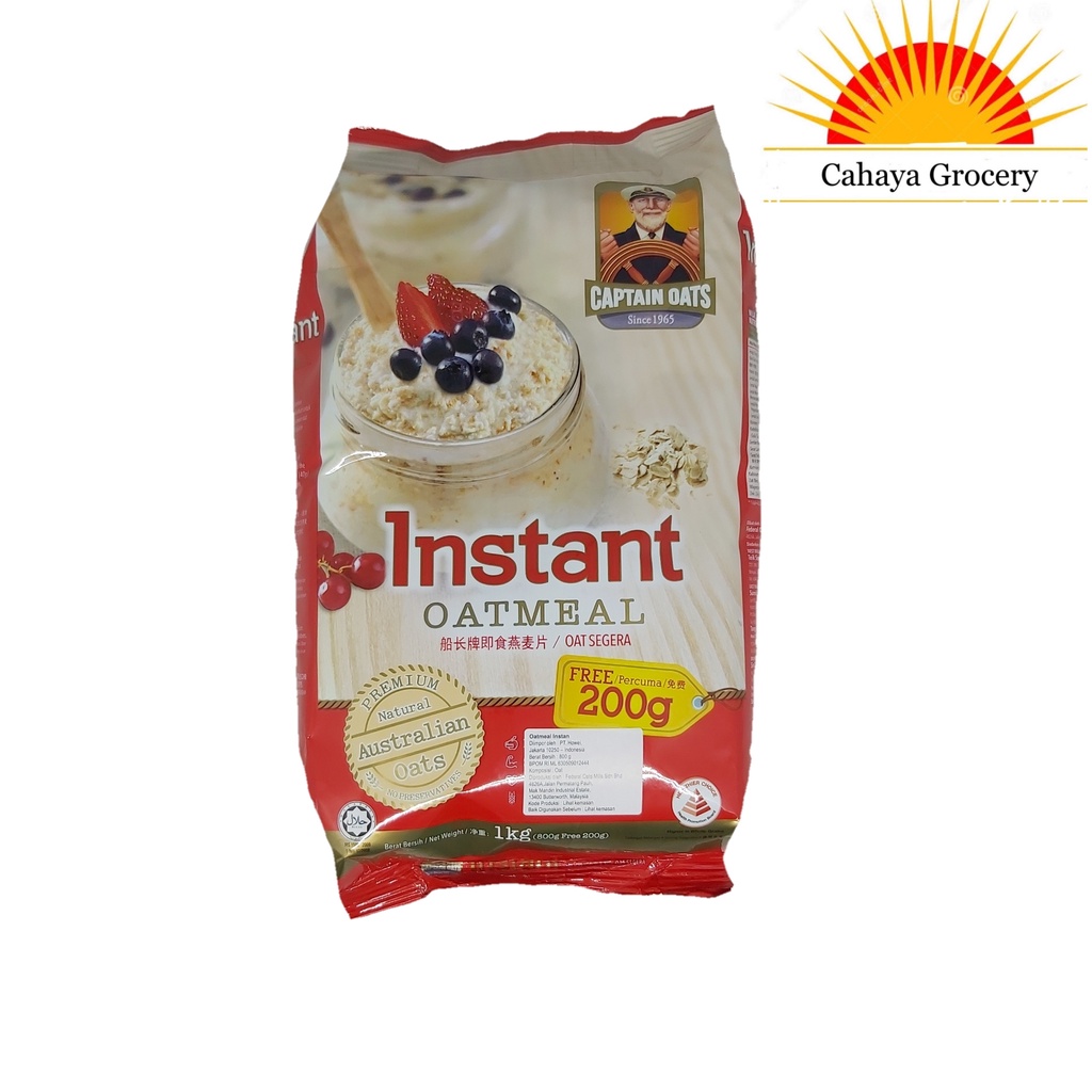 Captain Oats Instant Oatmeal 1 KG | Shopee Philippines