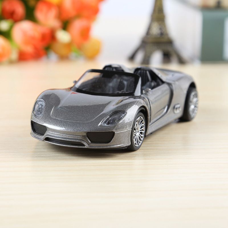 Diecast car Porsche spyder open top super car 1/36 Qht model | Shopee ...