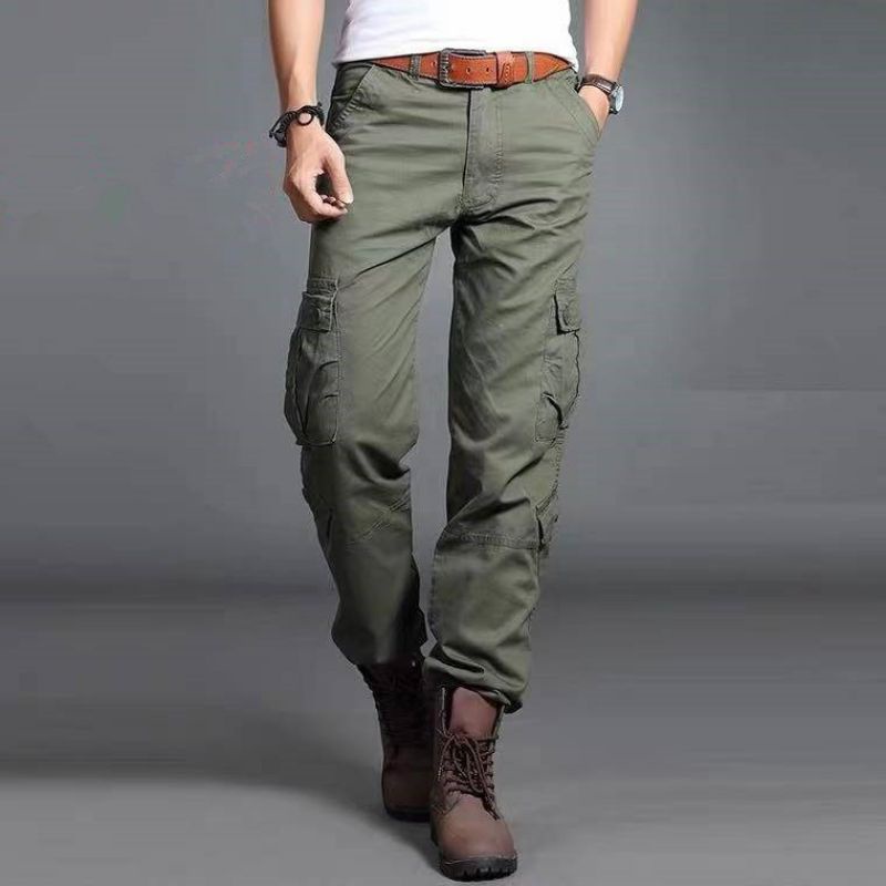 Men's 6 Pocket Cargo Pants 5 Colors Maong Pants for Men Lalaki Makapal ...