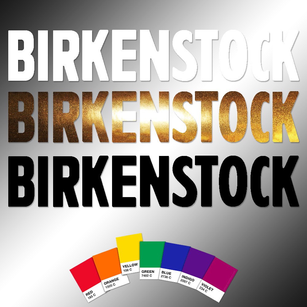 Stickers | (1X) BIRKENSTOCK | All weather die-cut decals | 7.5 inches ...