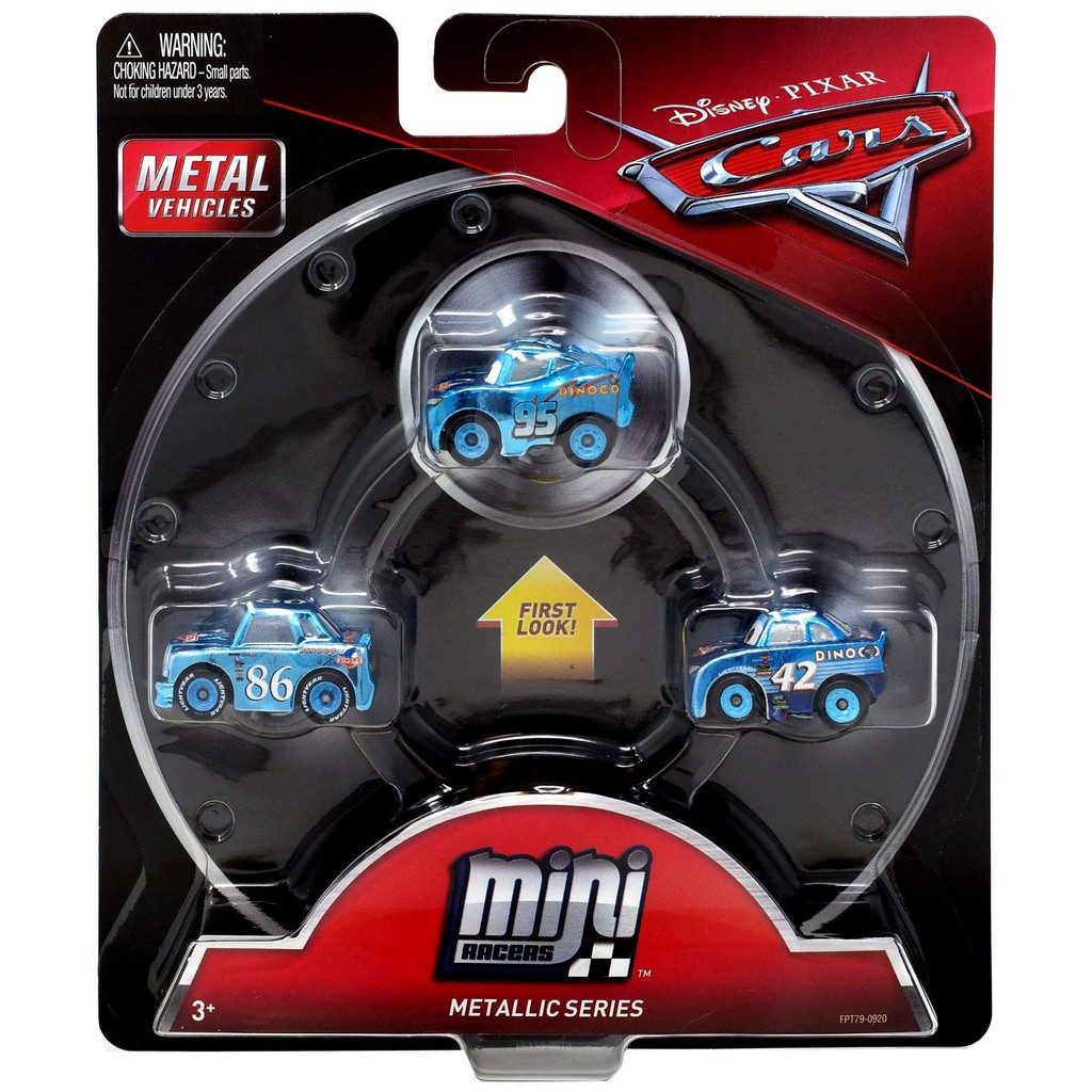 Disney / Pixar Cars Mini Racers Metallic Series 3-pack - Metallic ...
