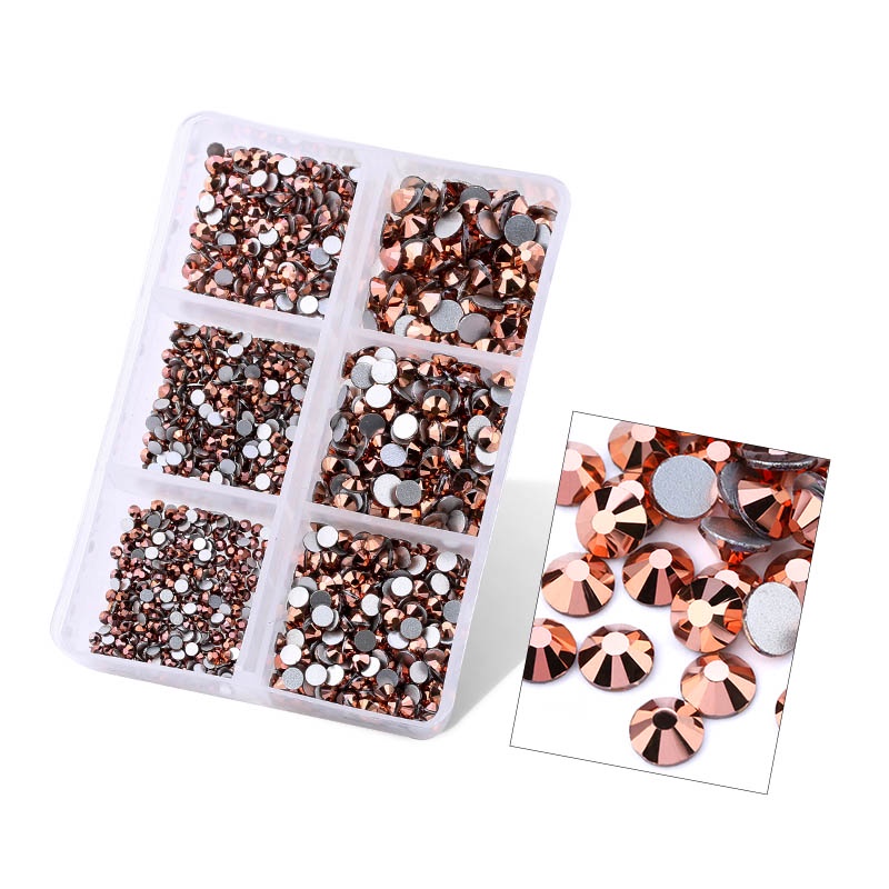 1560pcs/box Glass Crystal Mix Sizes Non Hot Fix Rhinestone Set Flatback ...