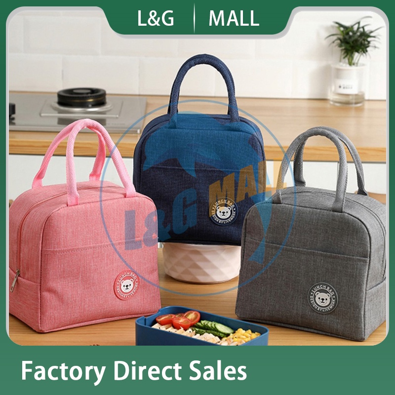 L&G NEW Largecapacity Aluminum Foil Heat Preservation Fresh Lunch Bag