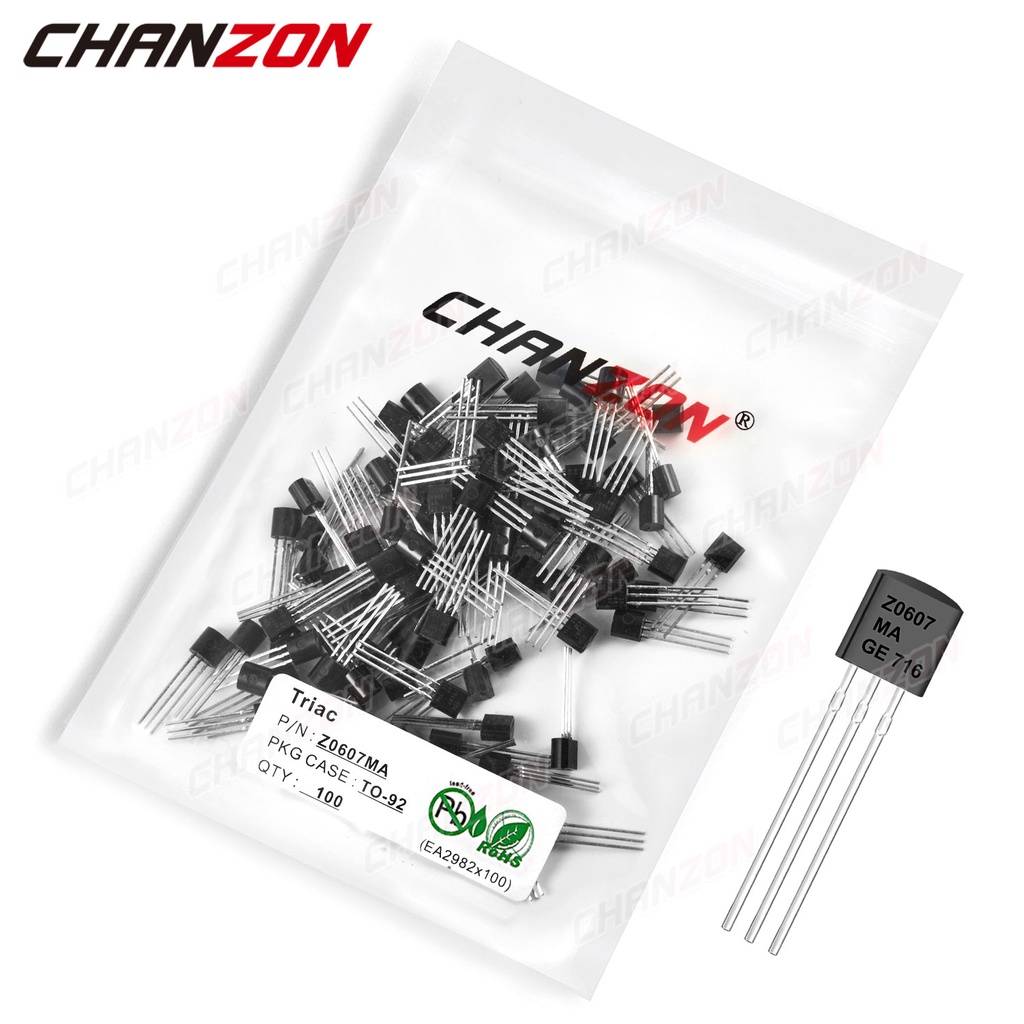100Pcs Z0607MA TO 92 Z0607 Triac SCR Transistor Bipolar Junction BJT