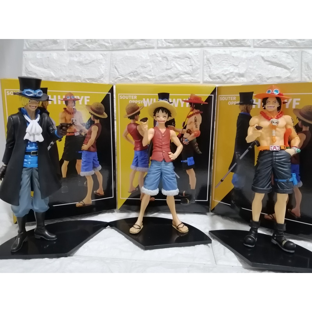 One Piece Brotherhood Luffy Ace Sabo New Set of 3 Anime Collectible ...