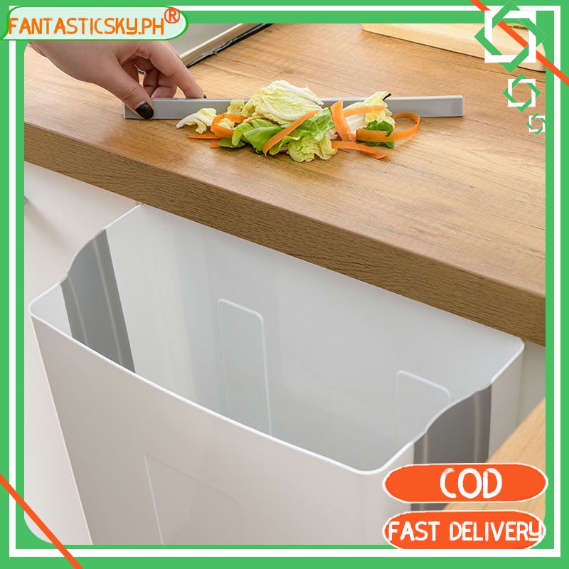 COD Folding Waste Bin Wall Mounted Bin Kitchen Door Hanging