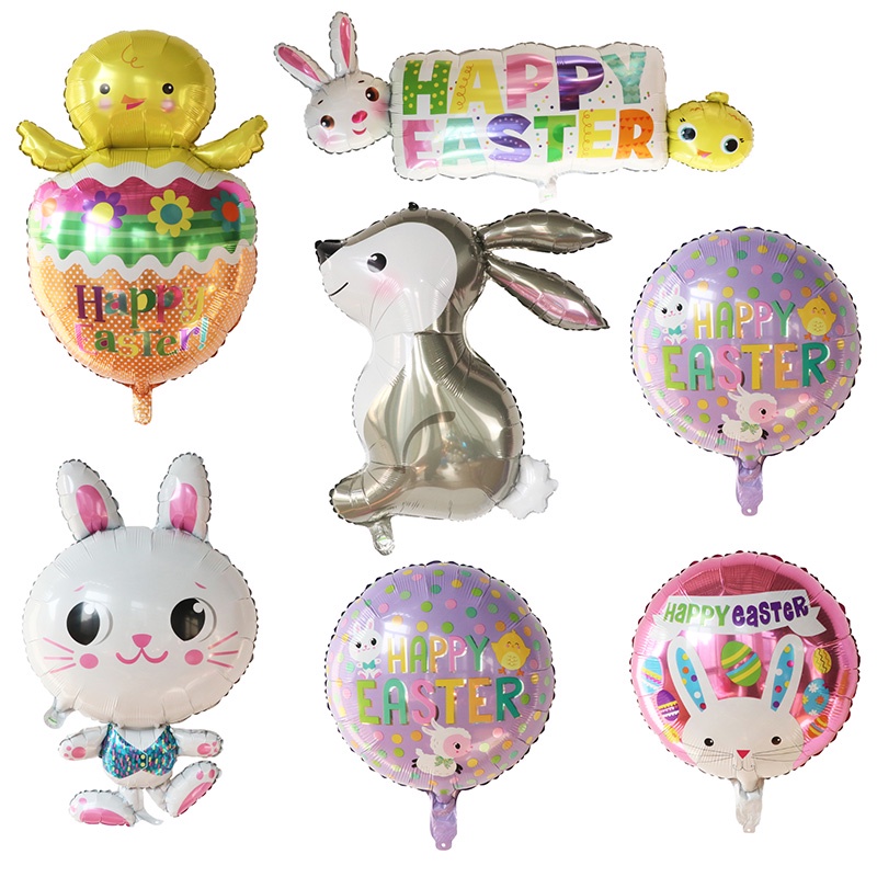 Discount Sale 10 Pieces Cartoon Helium Foil Bunny Balloons Jungle ...