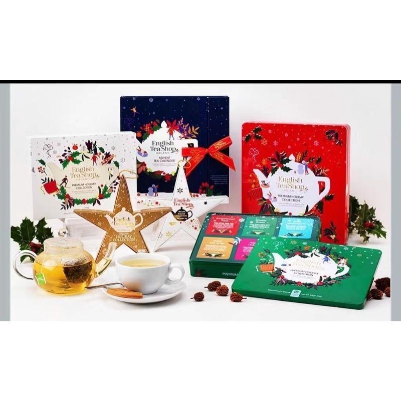 English Tea Shop Organic Tea Christmas Advent calendar 50g / Puzzle 50g ...