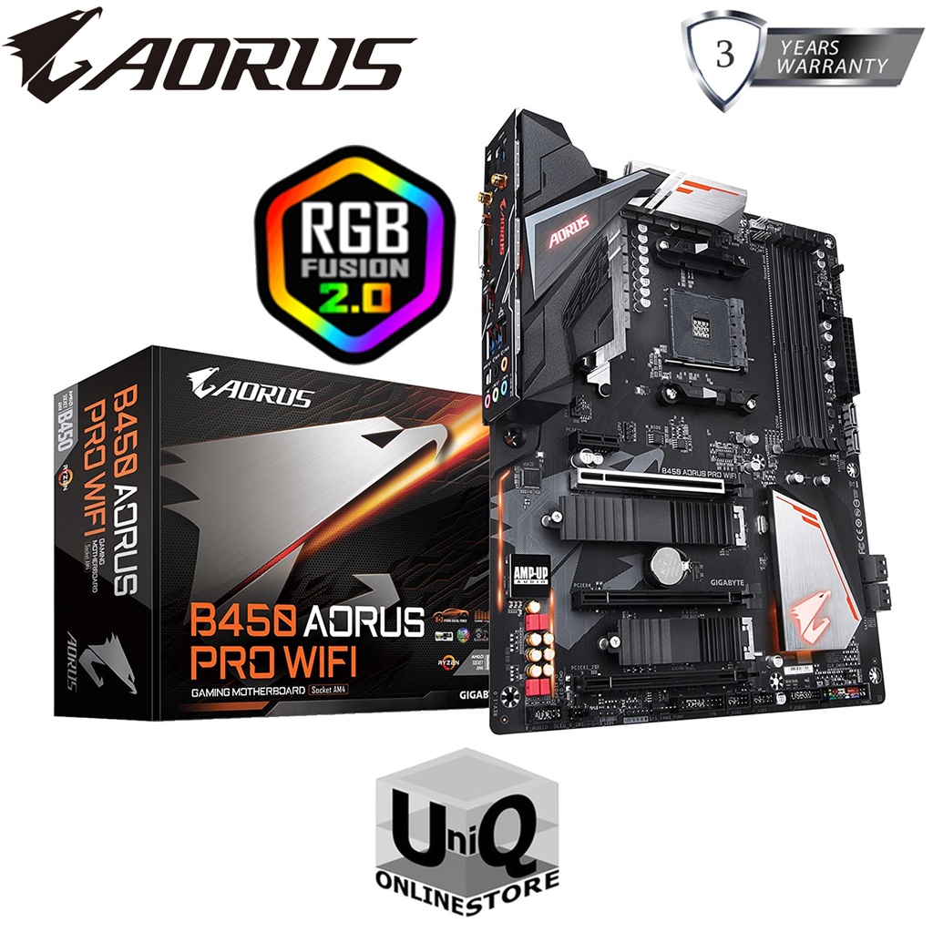 Gigabyte B450 I AORUS PRO WiFi AMD B450, RGB Mini-ITX Gaming ...