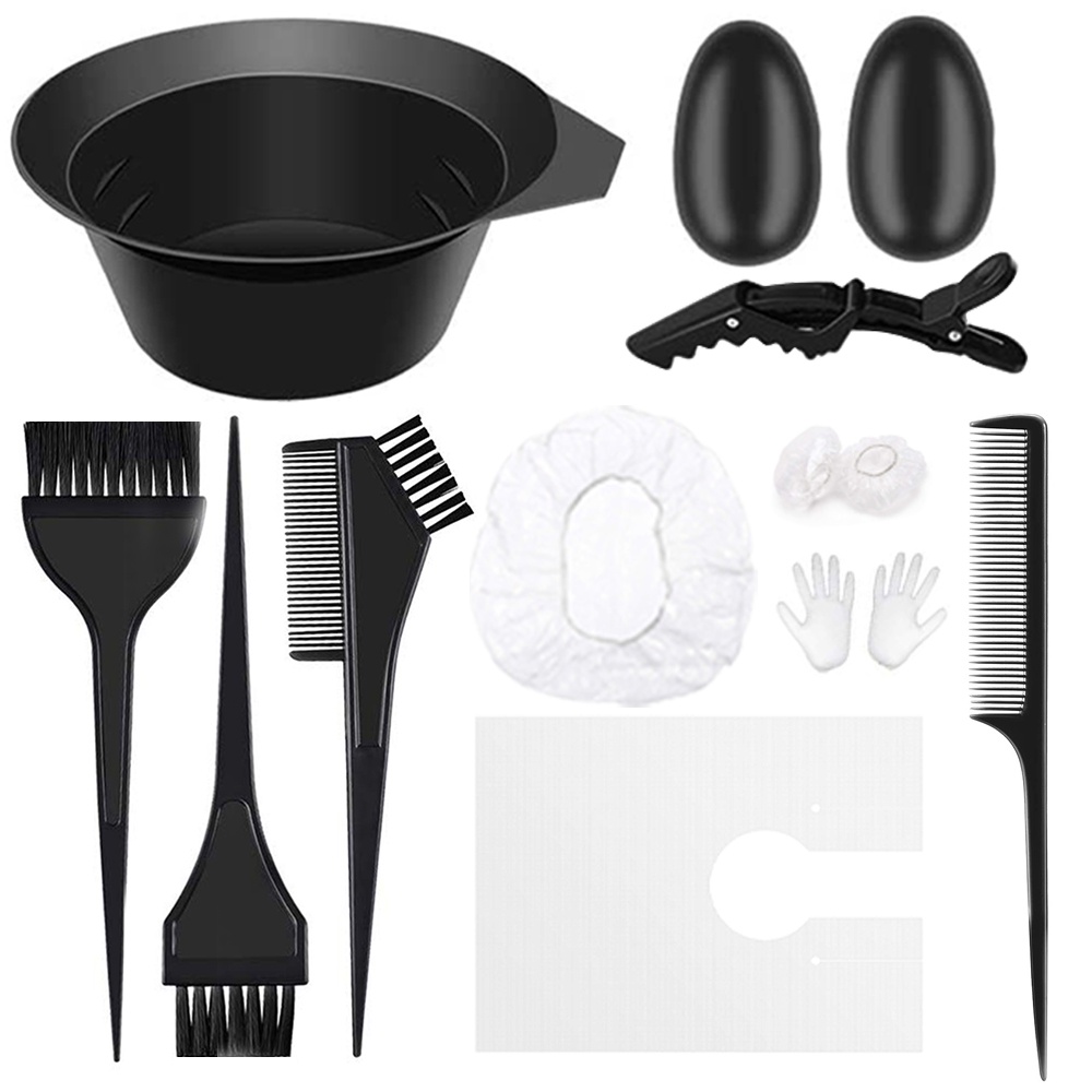 Hair Dye Tools Kit 11Pieces Set Hair Dye Coloring DIY Beauty Salon Tool