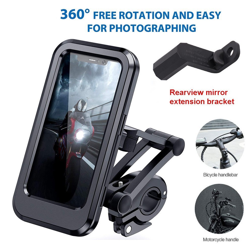 Adjustable Waterproof Motorcycle Bike Phone Holder Case stand moto bicycle  handlebar Cell Phone HL69