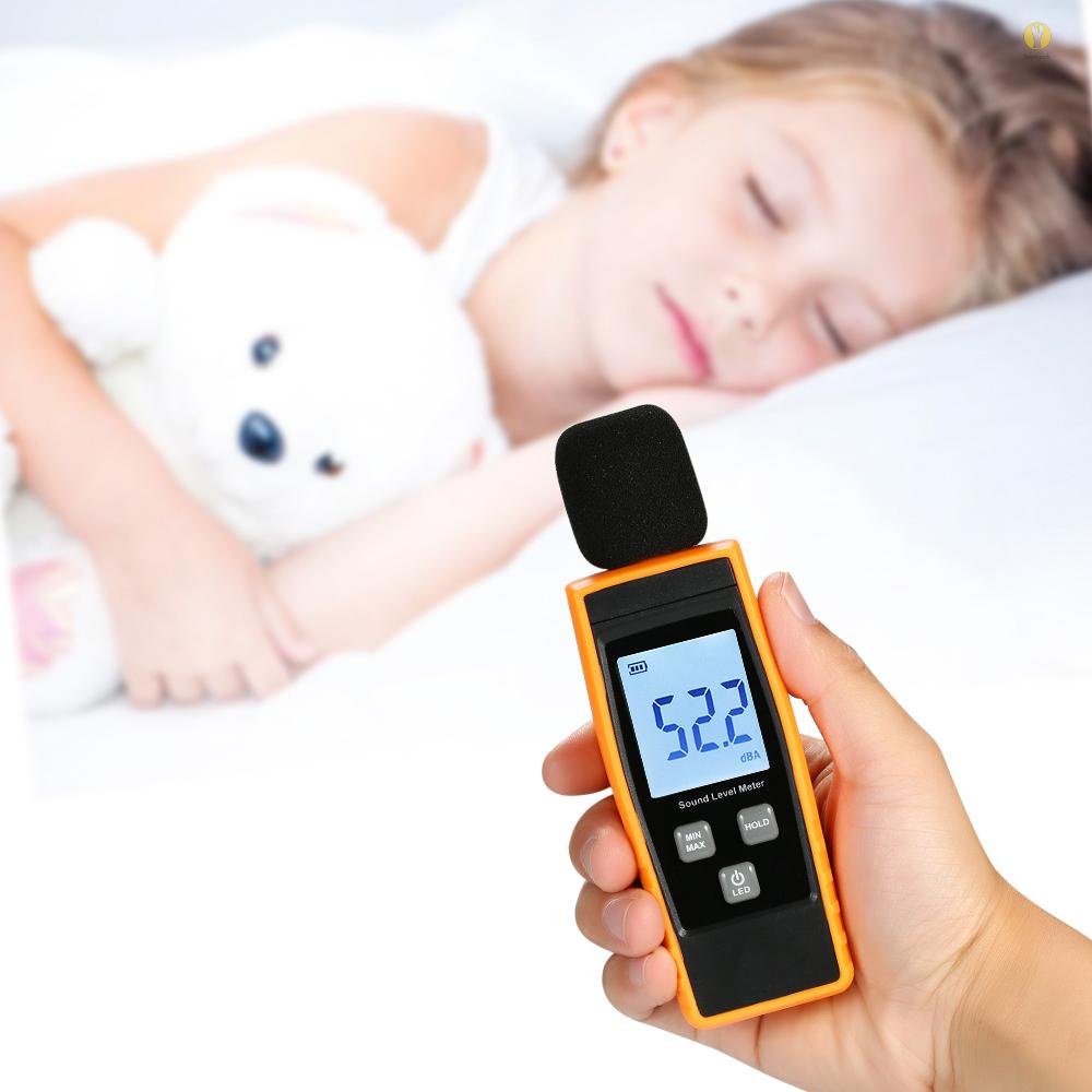 HGP LCD Digital Sound Level Meter DB Meters 30-130dBA Noise Volume ...