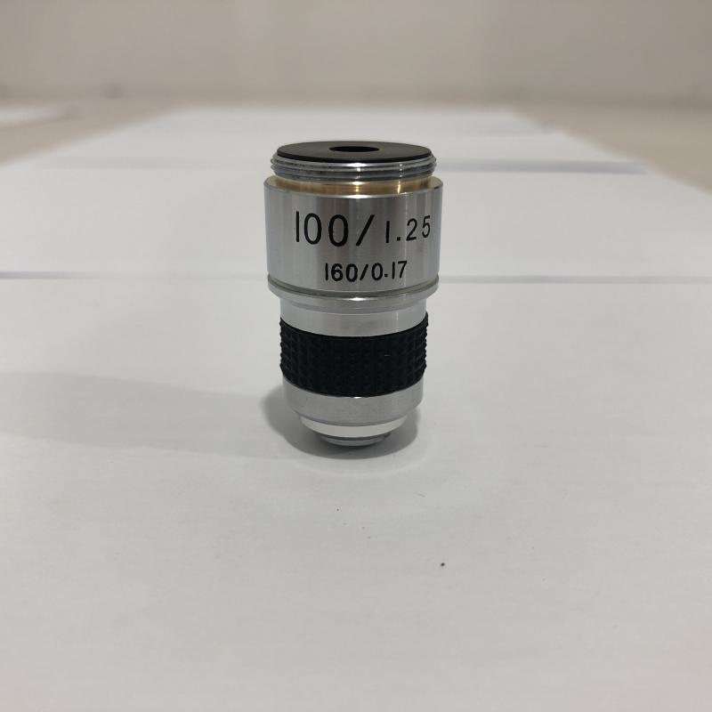 Optical biological microscope objective lens 100 times oil lens 185