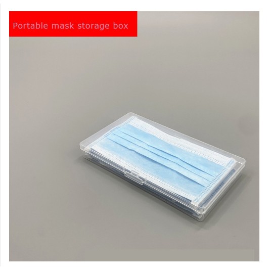 Mask Case Plastic Portable Transparent Face Mask Box Mask Case Holde ...