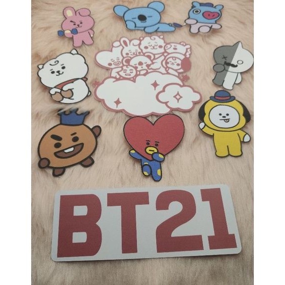 BT21 Cake topper Sets for ARMY BTS BT21 themed cake cupcake | Shopee ...