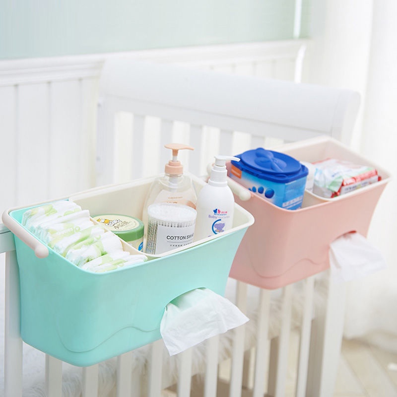 Multifunctional Baby Bedside Storage Box Large Capacity Basket | Shopee ...