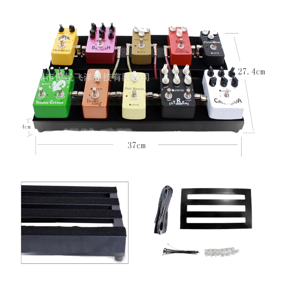 RC Music Alloy Metal DIY Guitar Pedal Board Case Effects Pedalboard