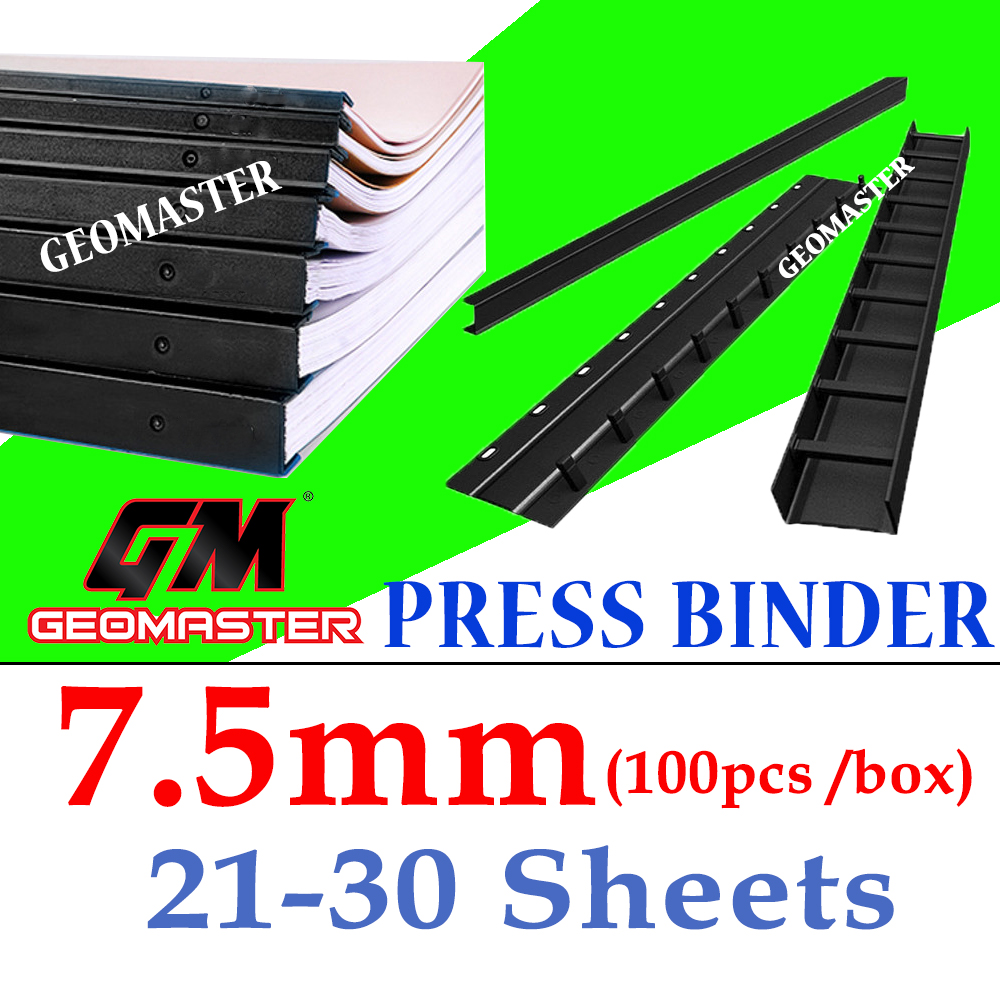7.5mm Press Binder / Binding Strip / Lock Binder / Press Binding Comb ...