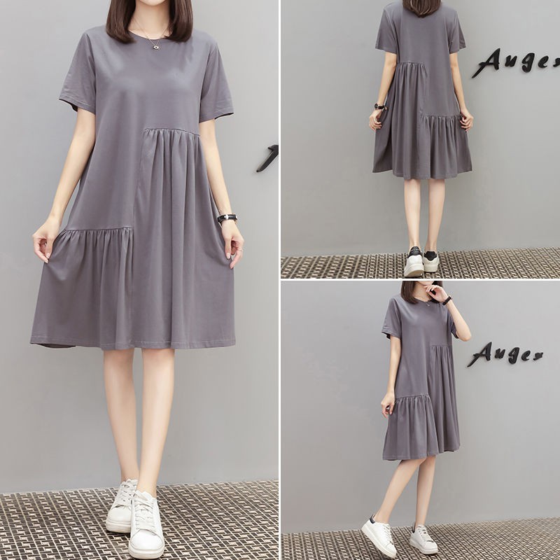 Plain hot sale casual dresses