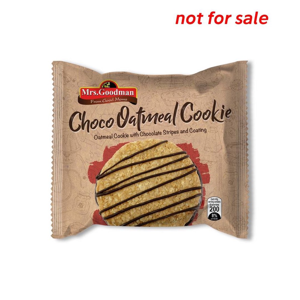 Mrs. Goodman Choco Oatmeal Cookie 40G | Shopee Philippines