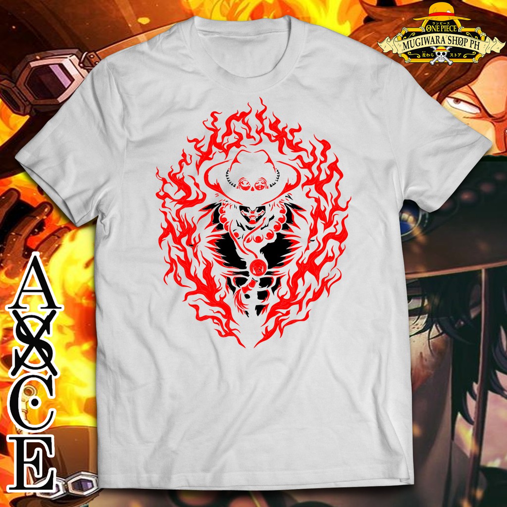 ONE PIECE FIRE ASCE ANIME SHIRT DESIGN | Shopee Philippines