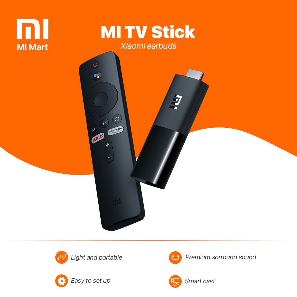 XIAOMI MI TV STICK 8GB RENUEVATE A SMART - PERUIMPORTA Netflix