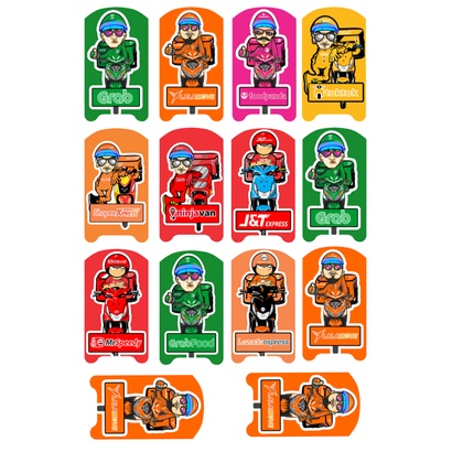 Delivery Rider Sticker Logo Motorcycle | Shopee Philippines