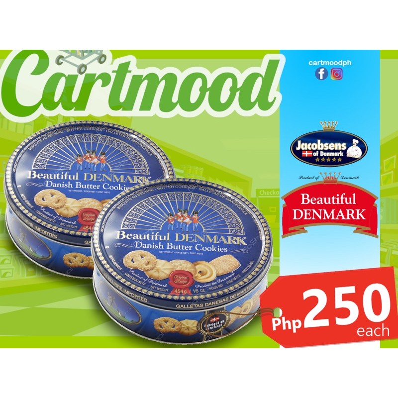 Jacobsens Danish Butter Cookies Shopee Philippines