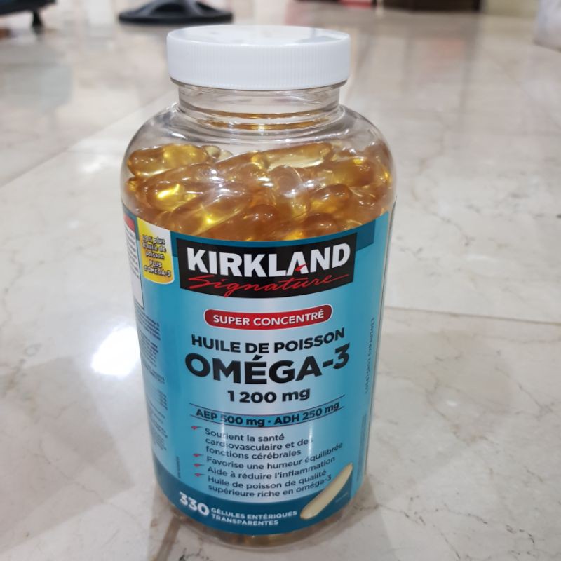 KIRKLAND OMEGA3 1200mg 330 SOFTGELS Shopee Philippines