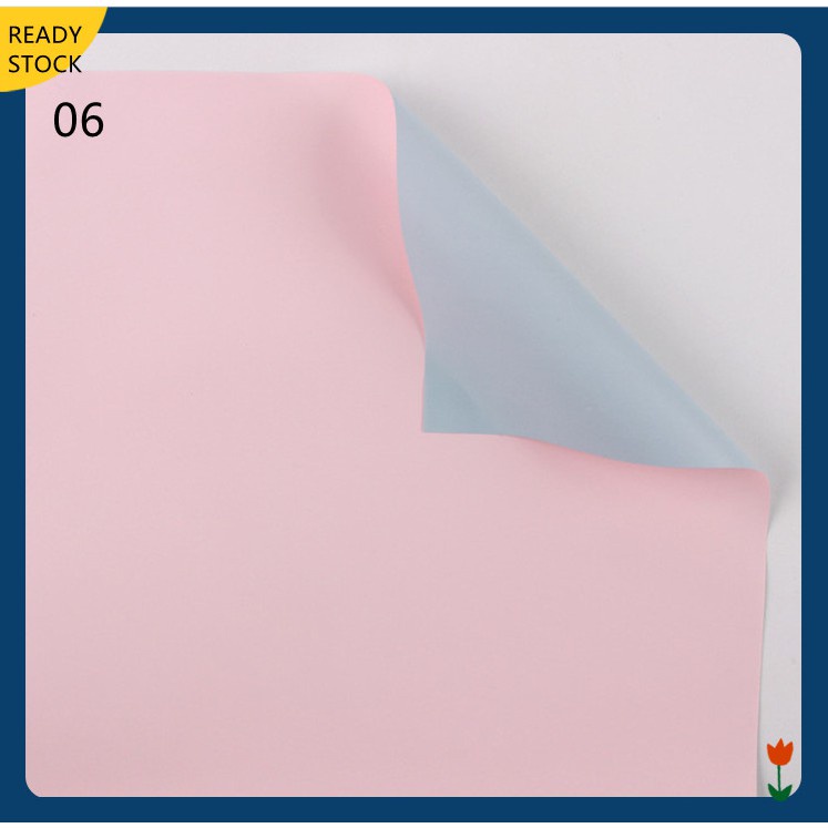 Double Color Flower Wrapping Paper Gifts DIY Waterproof Paper 58x58cm