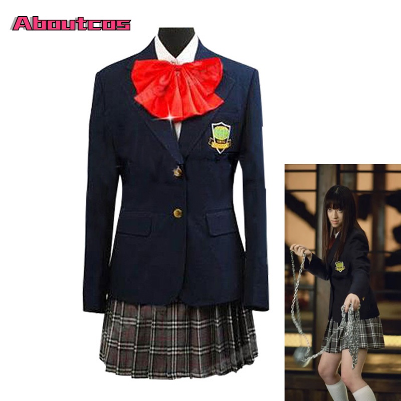 Kill Bill Gogo Yubari Japanese School Girl Cosplay Costume Halloween ...