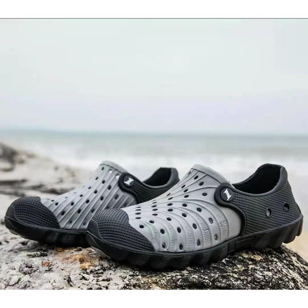 Mens rubber deals beach shoes