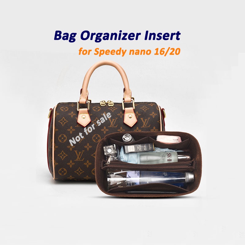 Felt·Bag in bag]Bag Insert for Speedy nano 16/20, Bag Organizer/Purse Insert