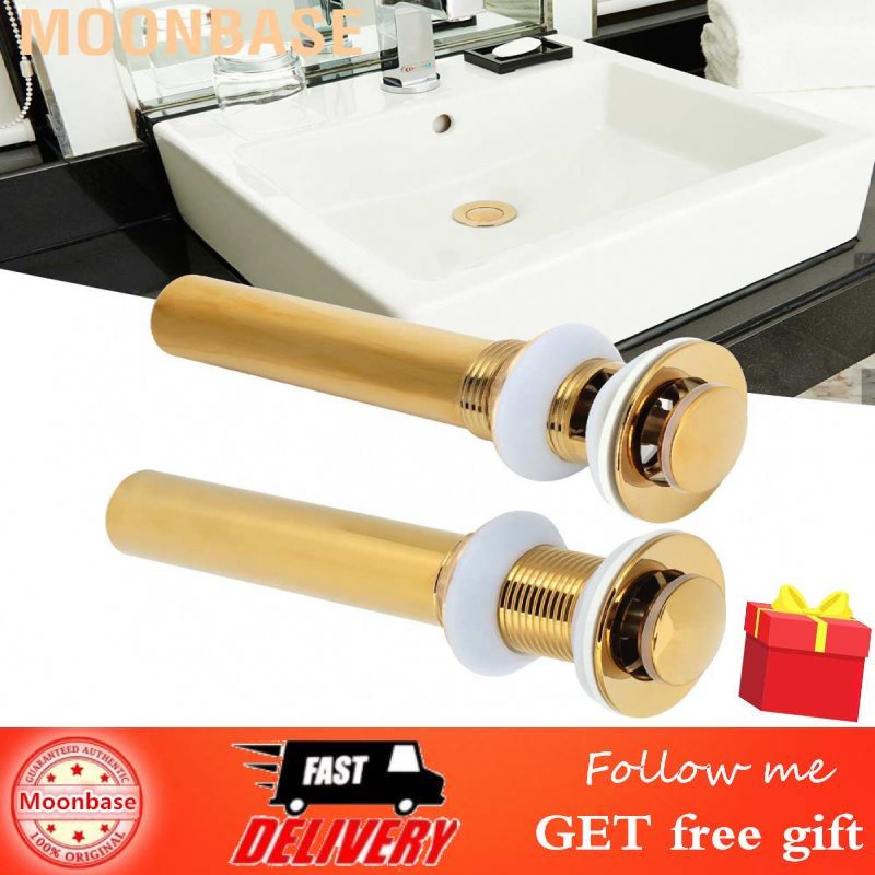 [Seller Moonbase Gold Sink Drain without Overflow Anti