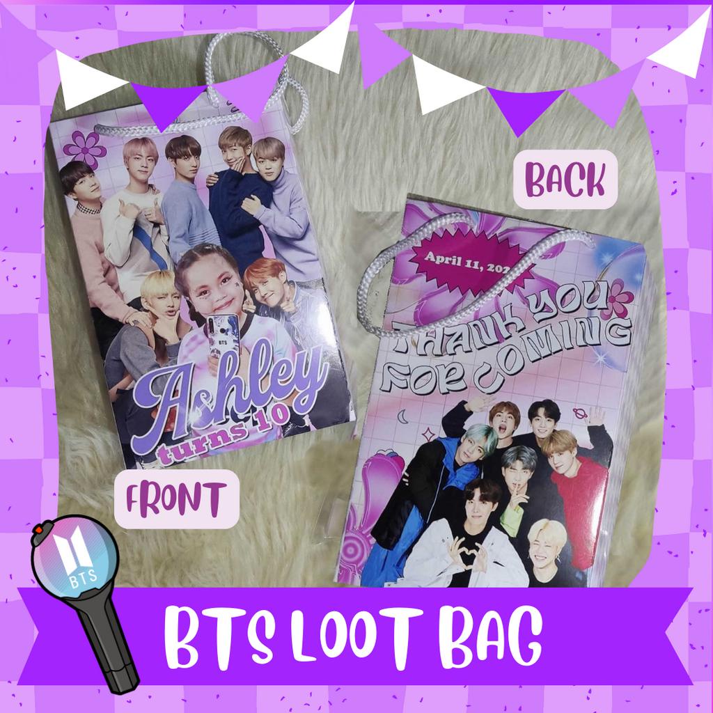 BTS PERSONALIZED LOOTBAGS ( SOLD BY 10s) | Shopee Philippines