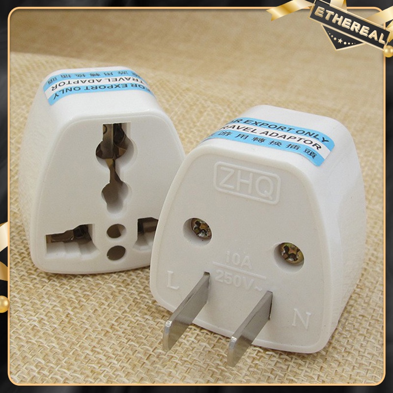Universal US Plug Adapter 2 Pins Travel Adapter Electrical Plug Converter for Philippines USA
