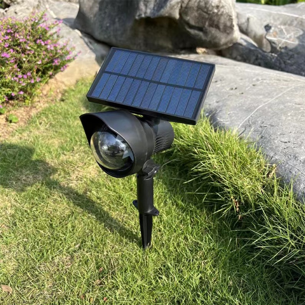 Solar Powered Rotating Projector Lamp RGB Crystal Magic Ball Disco ...