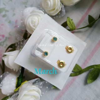 Infant hot sale birthstone earrings