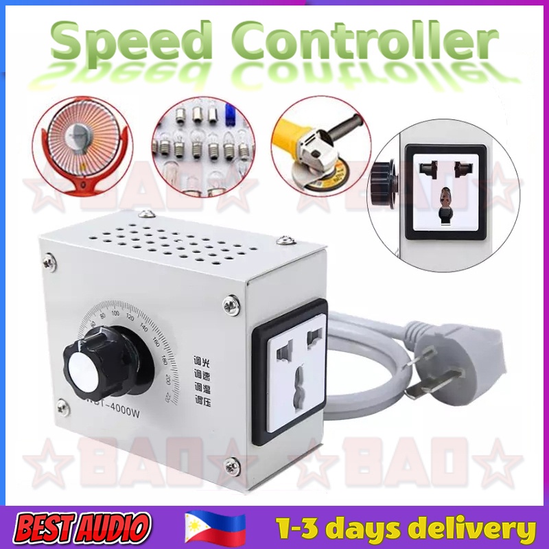 Variable Voltage Controller 04000W AC 220V Control Fan Speed Motor