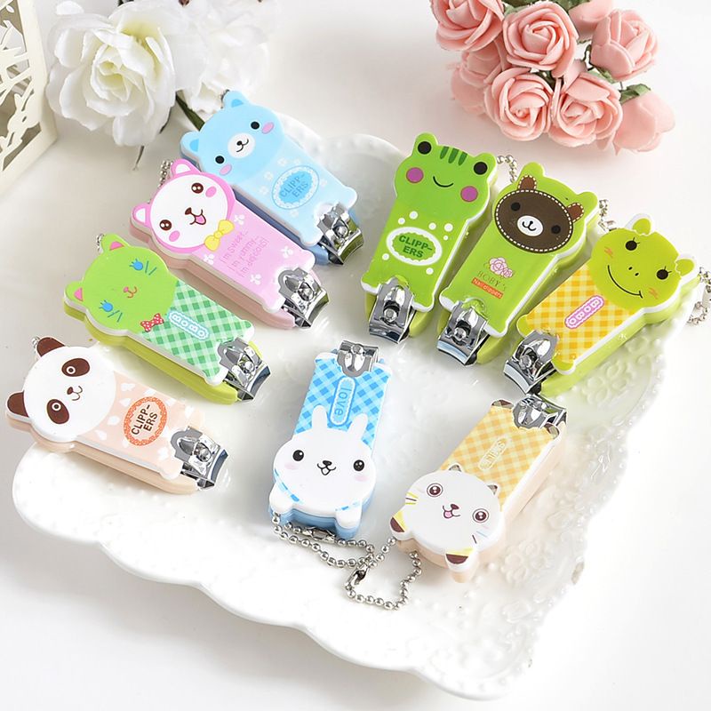 Melaka Seller Cute cartoon nails cut animal nail clipper keychains hang ...